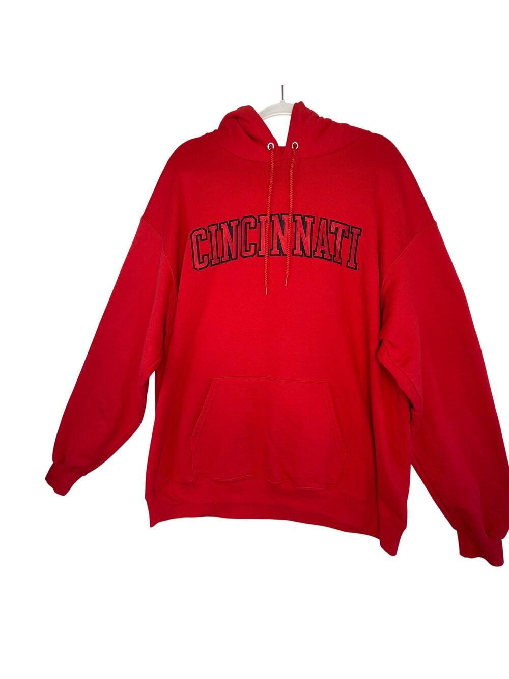 Champion Heavyweight Pullover Hoodie Mens Size 2XL Red Cincinnati Sweatshirt